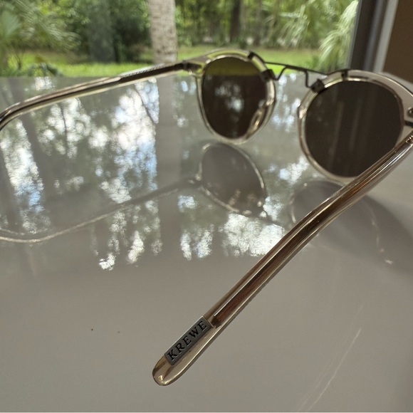 Krewe St. Louis sunglasses in clear and silver - Picture 3 of 6